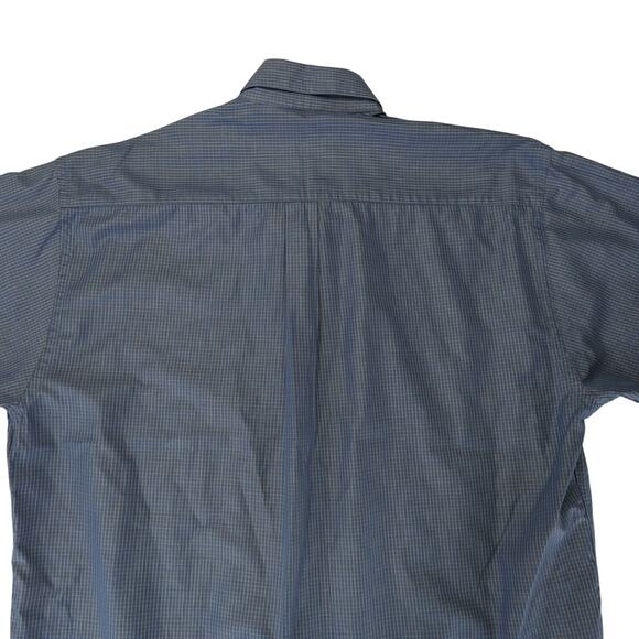 Vintage Gitman Bros Short Sleeve Button-down Shirt Oxford Men's Large Blue USA - Picture 5 of 8